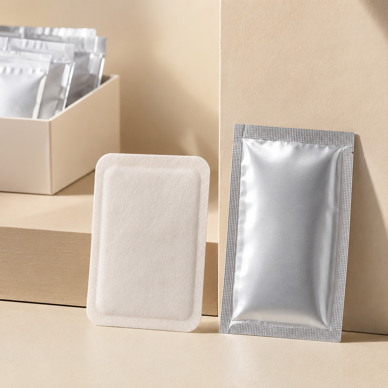 WarmPatch menstrual heat patch with foil pouch