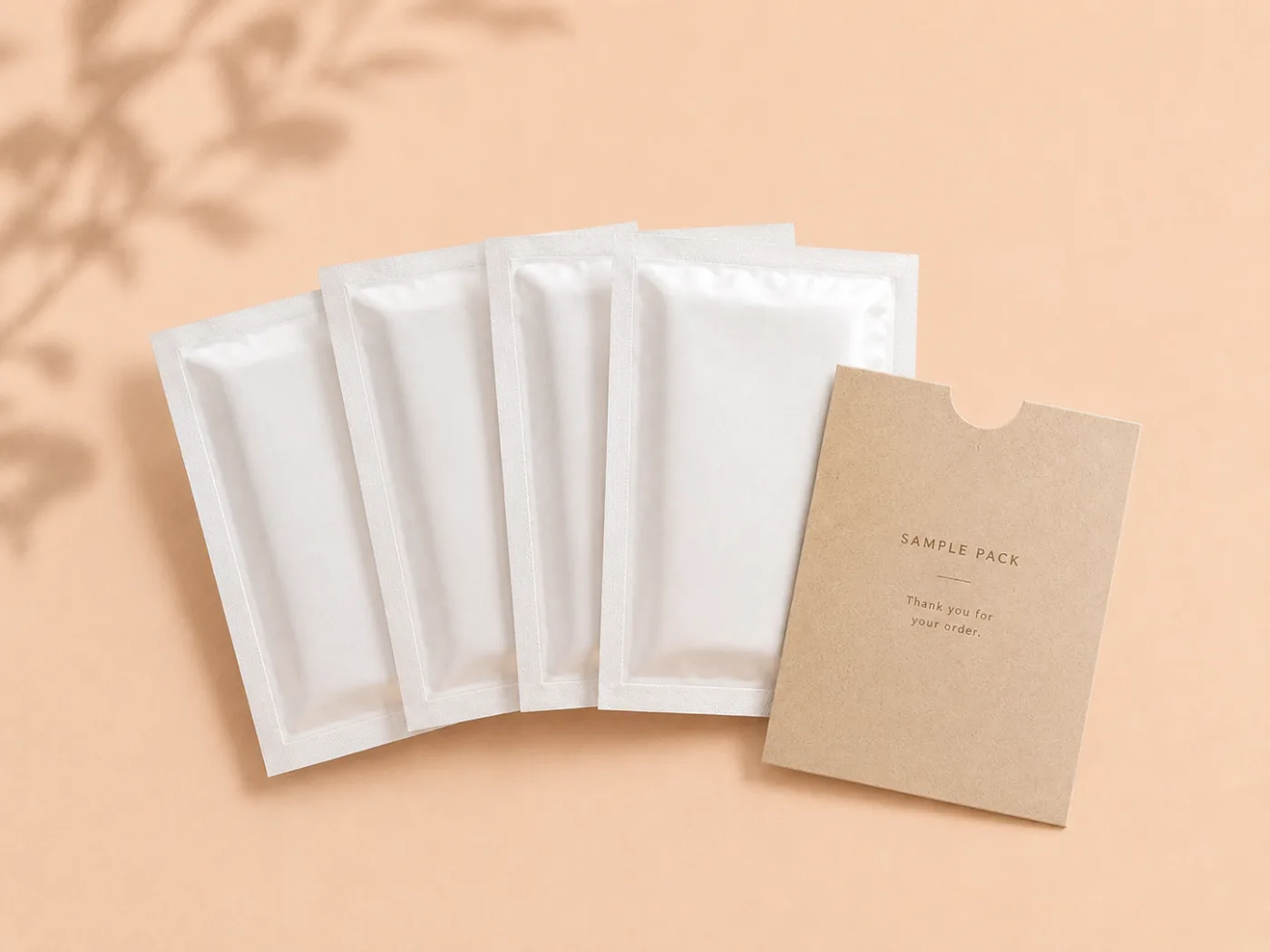 Sample pack contents for buyer evaluation