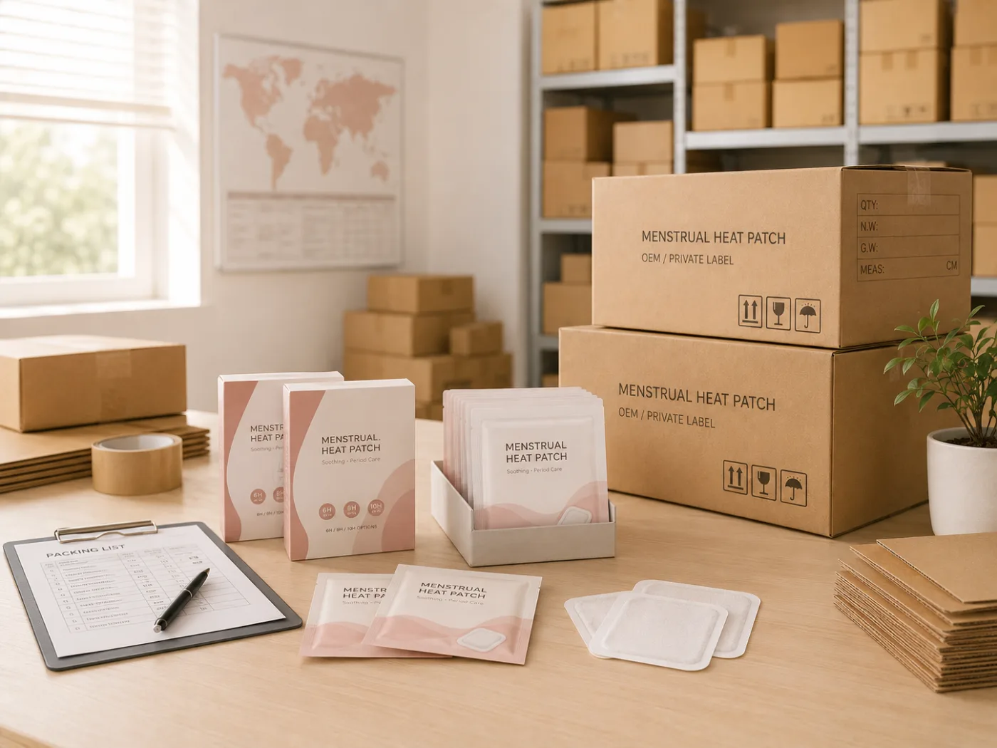 Packaging preparation illustration for B2B order discussion